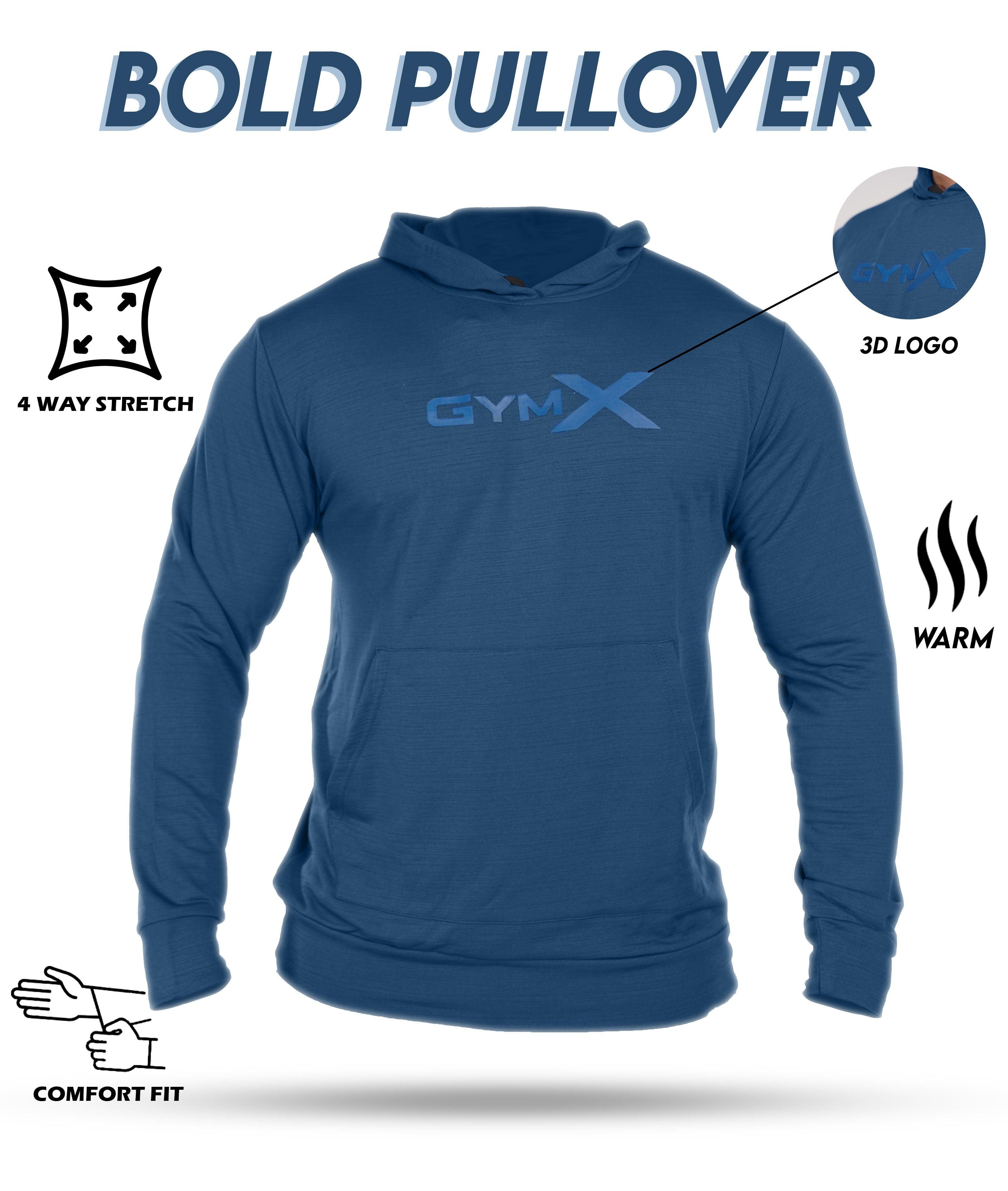 Persian Blue GymX Bold Pullover - Sale