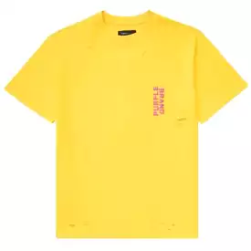 Purple Brand Distressed Dandelion Stacked Heavy Jersey SS Tee (Yellow)