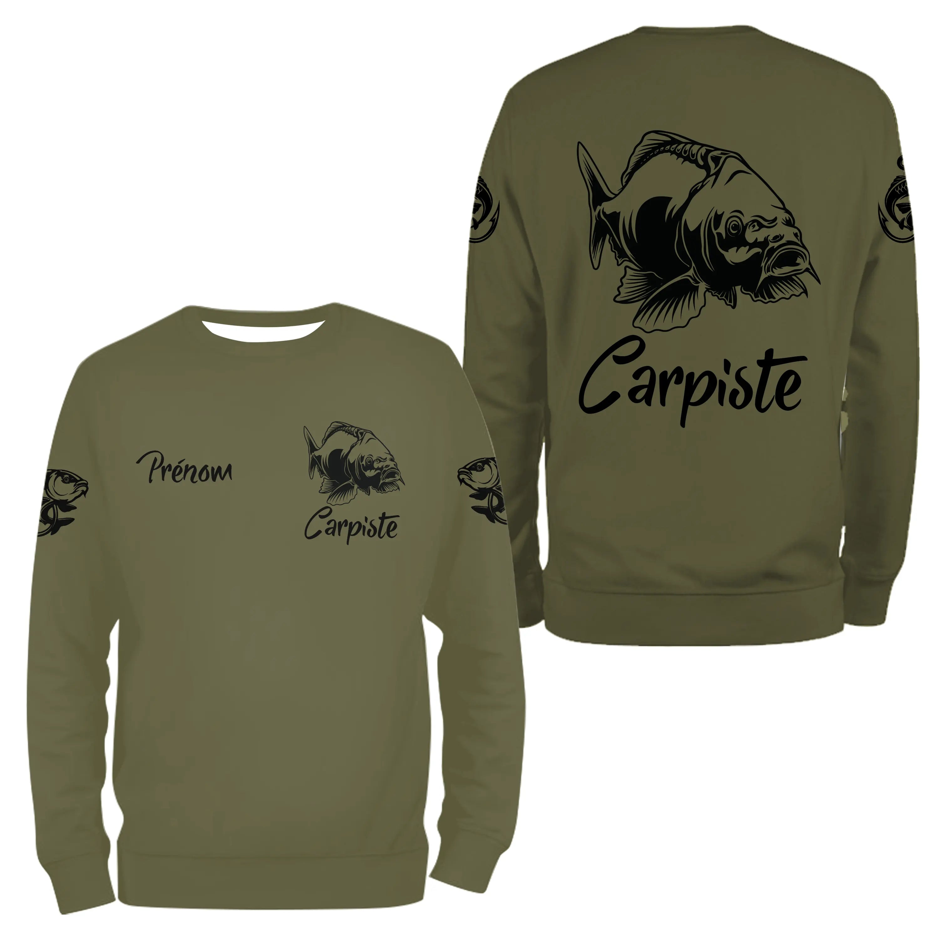 Pêche De La Carpe, Cadeau Original Pêcheur, Tee Shirt, Sweat A Capuche, Maillot Anti UV Personnalisé Pour La Pêche - CT21122225