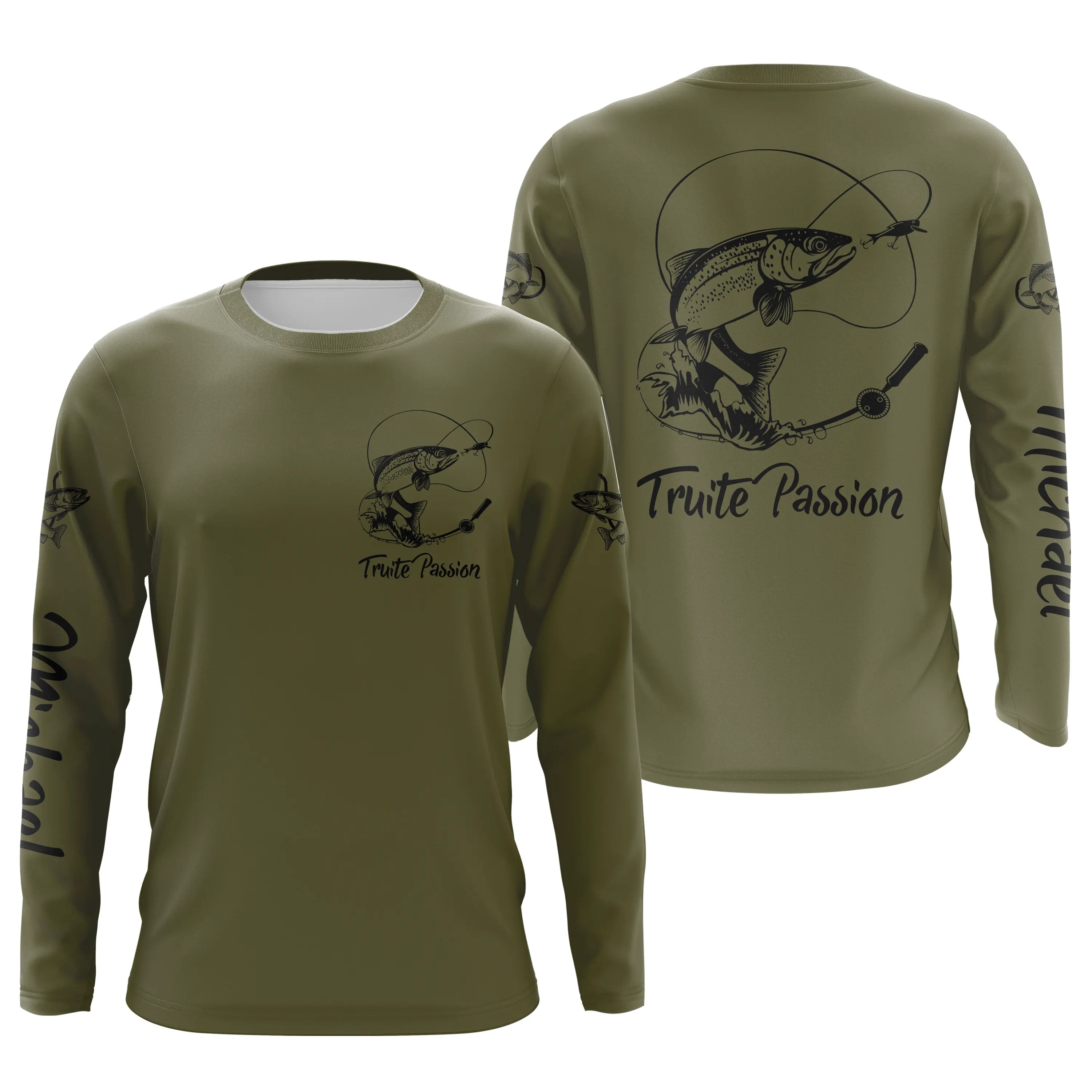 Pêche De La Truite, Cadeau Original Pêcheur, Tee Shirt, Sweat A Capuche, Maillot Anti UV Personnalisé Pour La Pêche - CT19022419