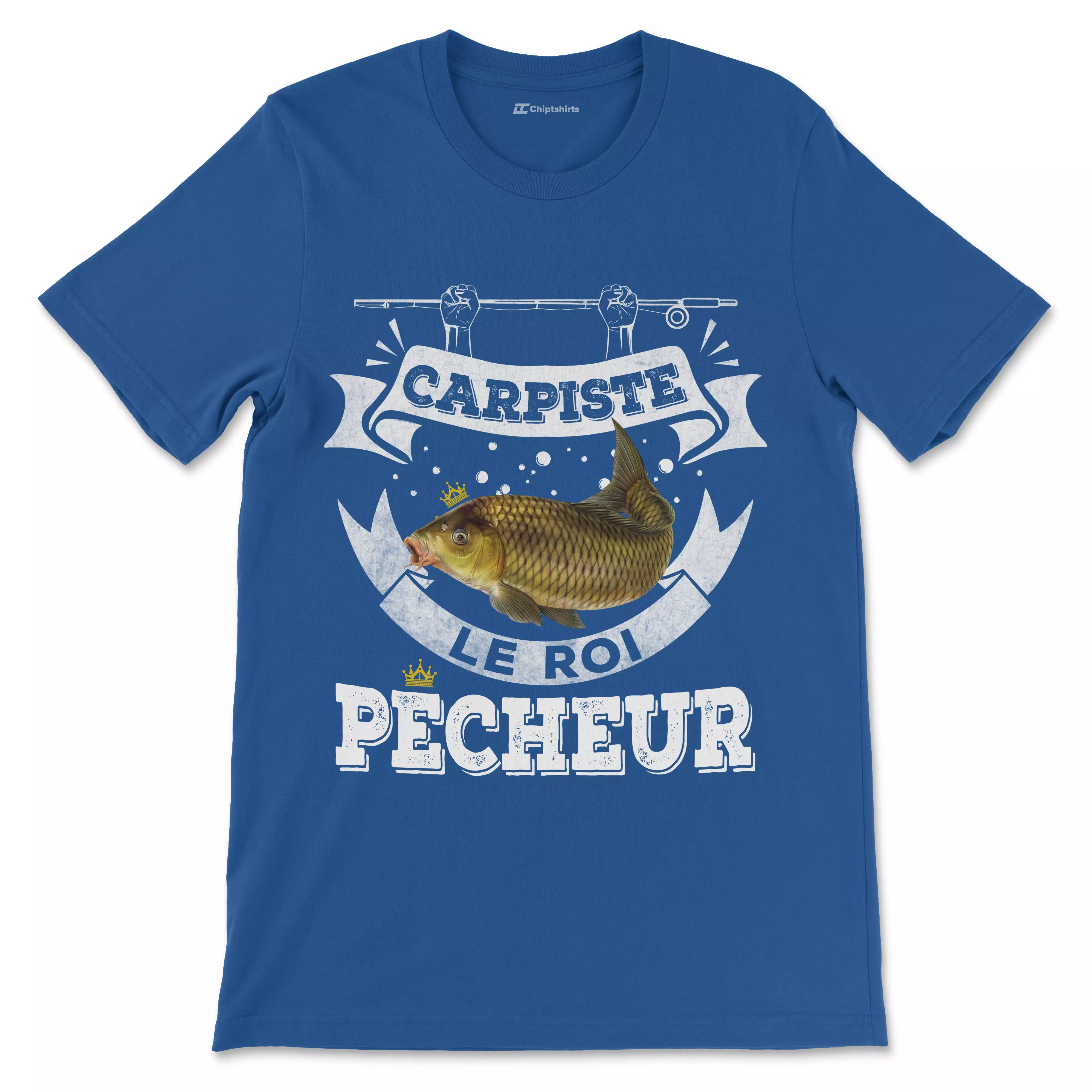 Pêcheur Carpiste, Cadeau Pour Pêcheur, Tee Shirt Homme et Femme, Carpiste Le Roi Pêcheur - CTS29042212