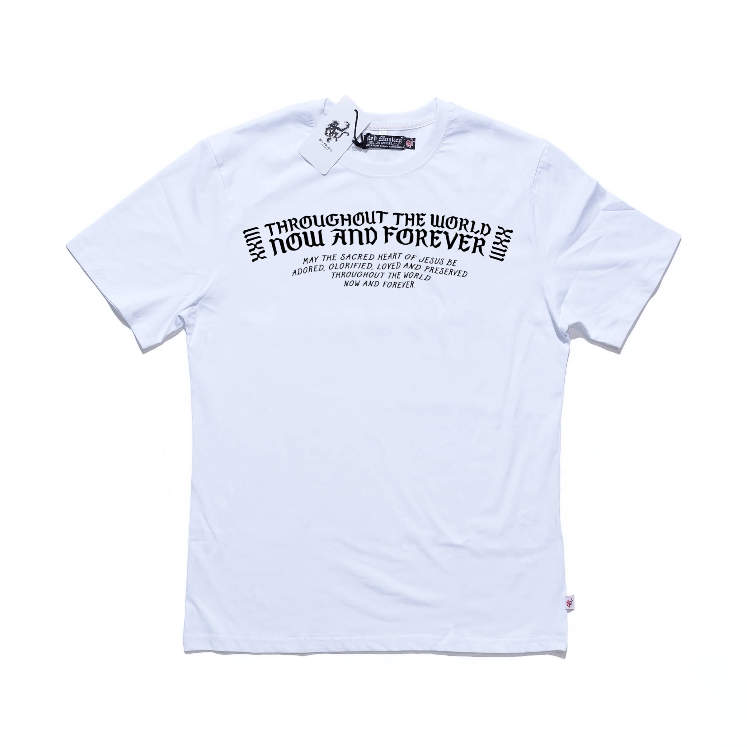 Red Monkey San Judas Tee - White