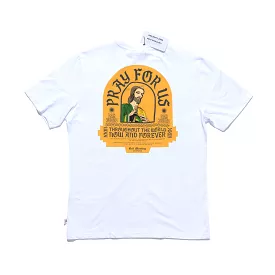 Red Monkey San Judas Tee - White