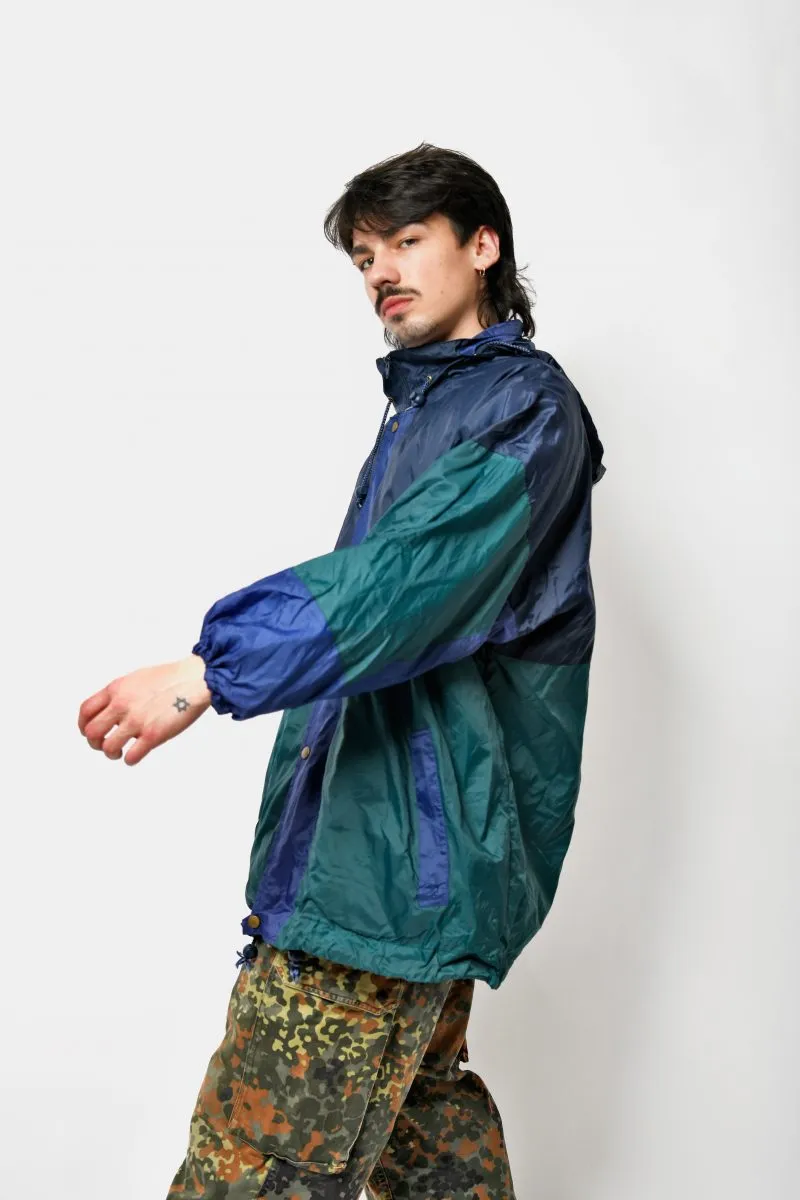 Retro 80s light rain coat