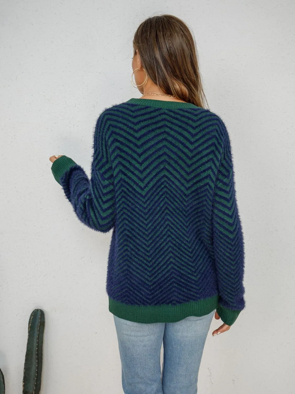 Round Neck Long Sleeve Sweater