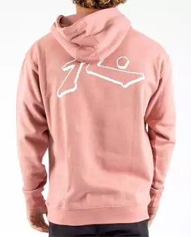 Rusty USA Base Hooded Fleece DUSTY ROSE