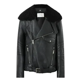 SAINT LAURENT Biker Leather Jacket - Noir