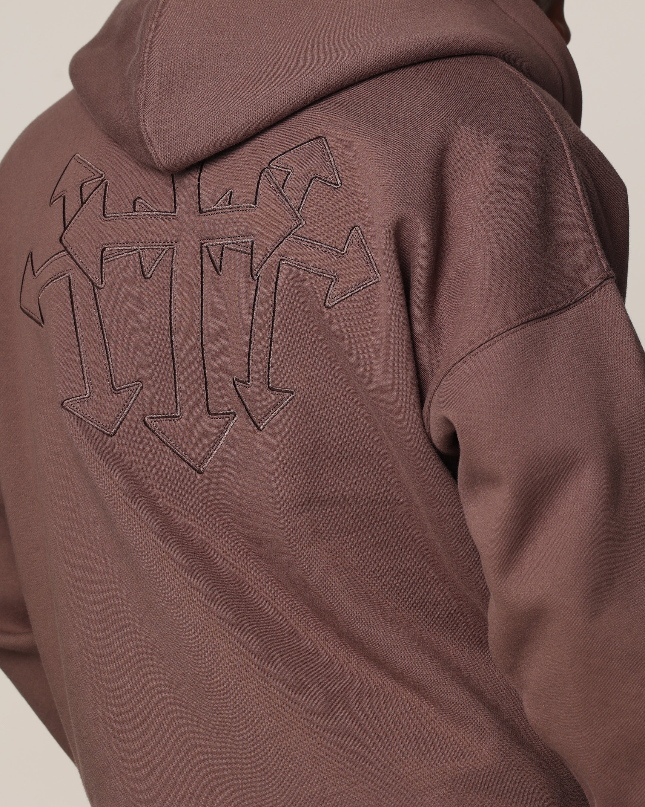 Saint Morta Sorrows Zip Hoodie Chocolate