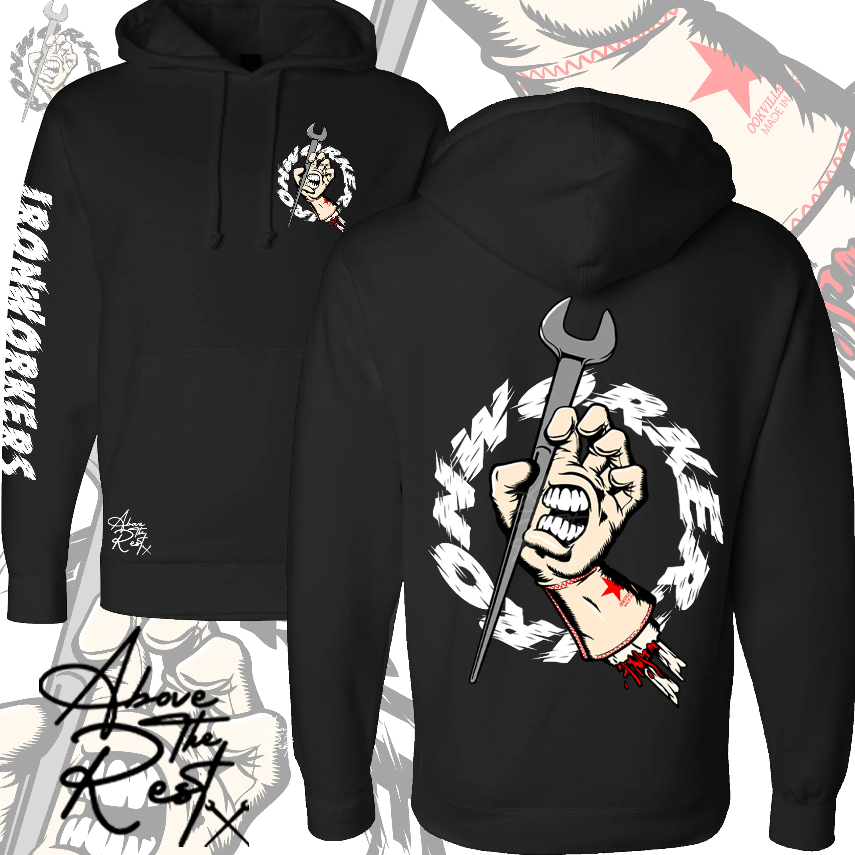 SCREAMING GLOVE PULLOVER HOODIE