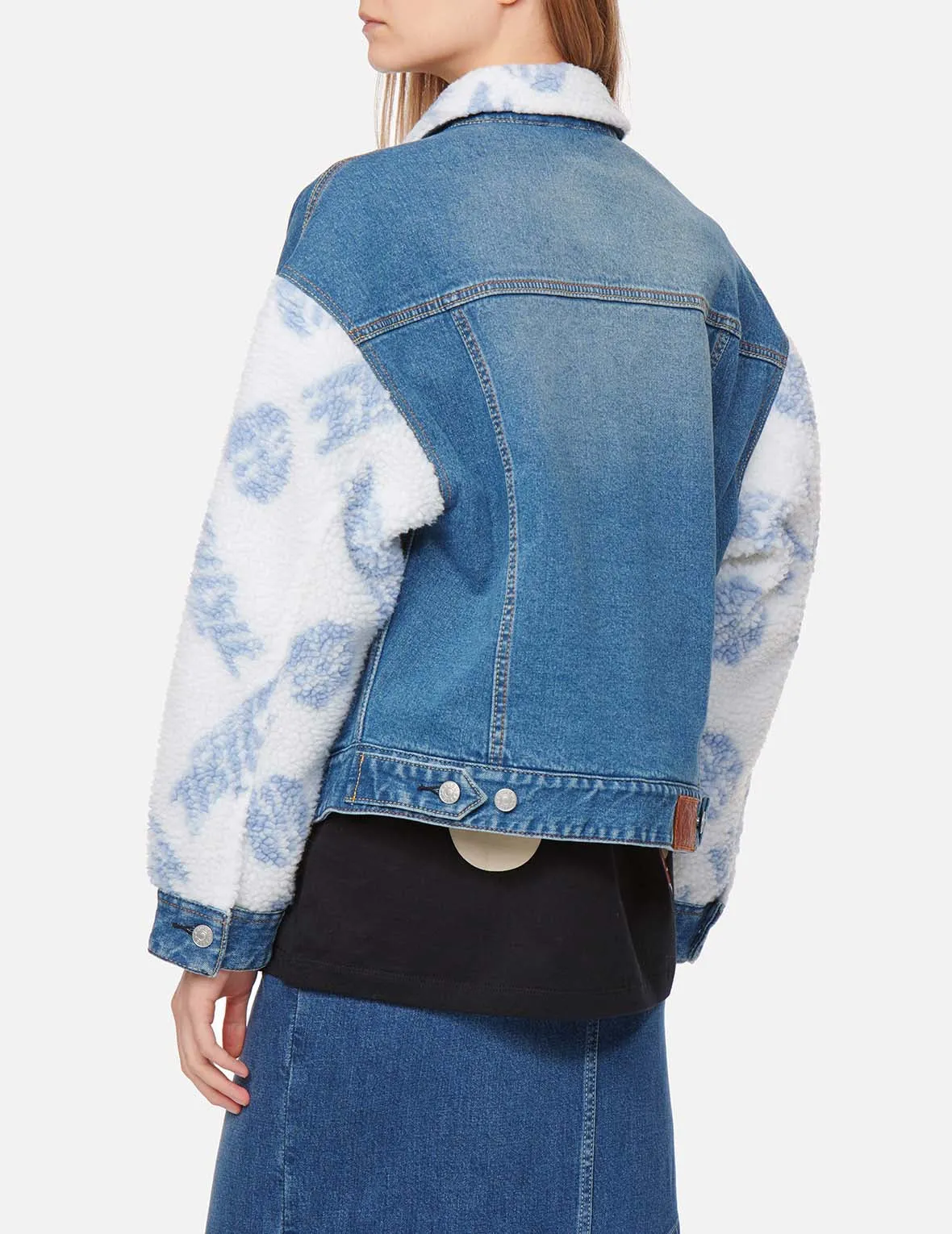 Sherpa Trimmed Denim Jacket