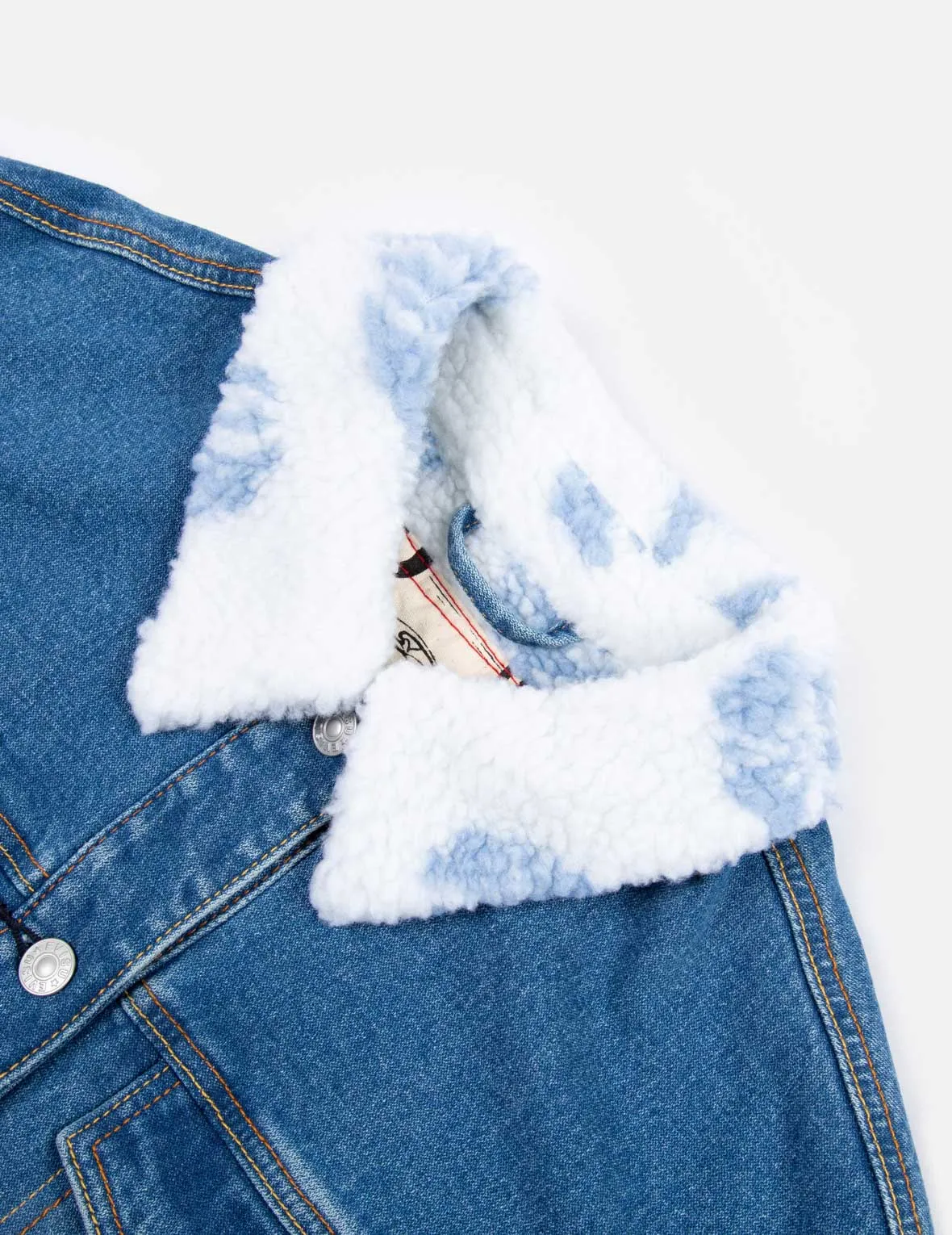 Sherpa Trimmed Denim Jacket