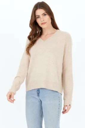 Sloane V-Neck Sweater - Oatmeal