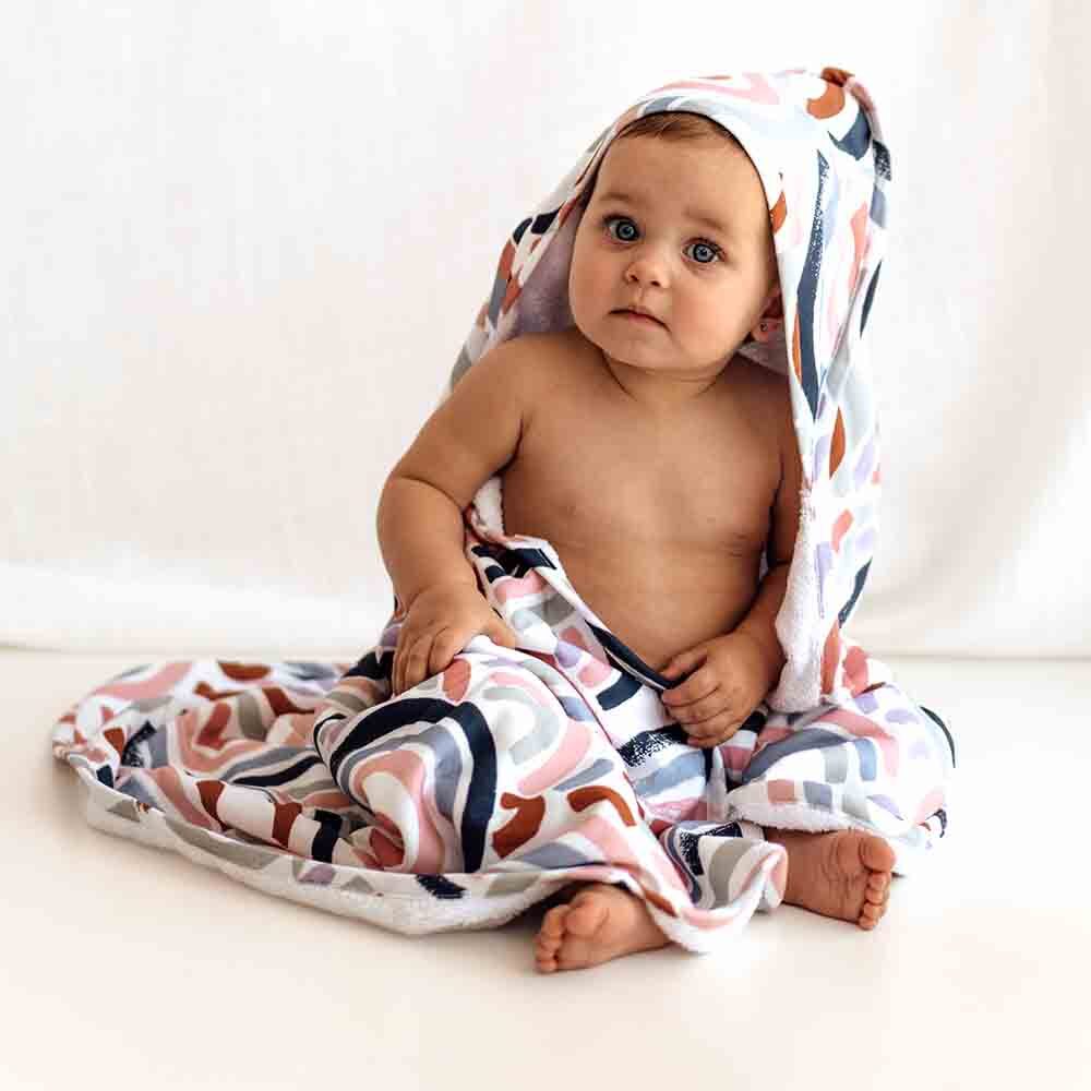 Snuggle Hunny Organic Hooded Baby Towel - Rainbow