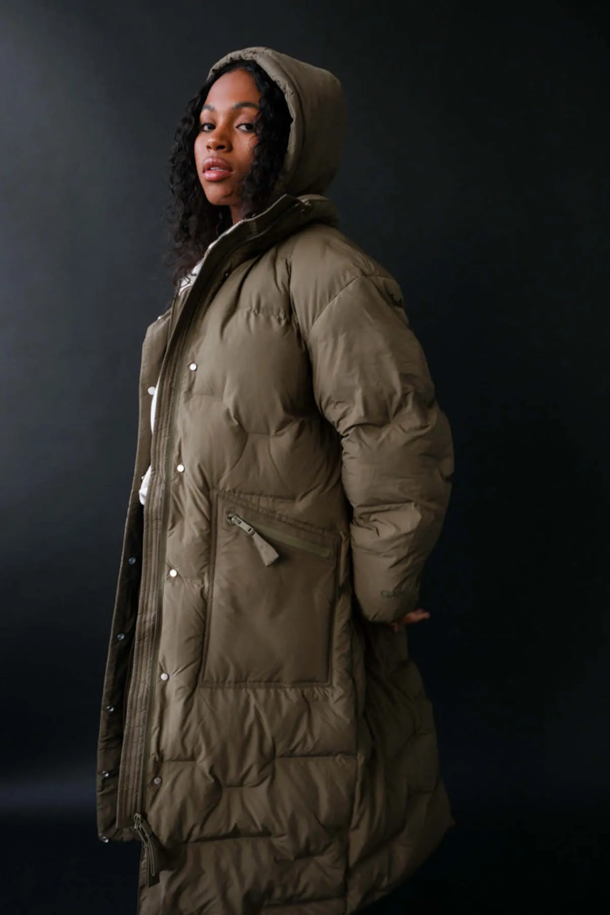 SOFT PUFFER OVERSIZED COAT - KALAMATA