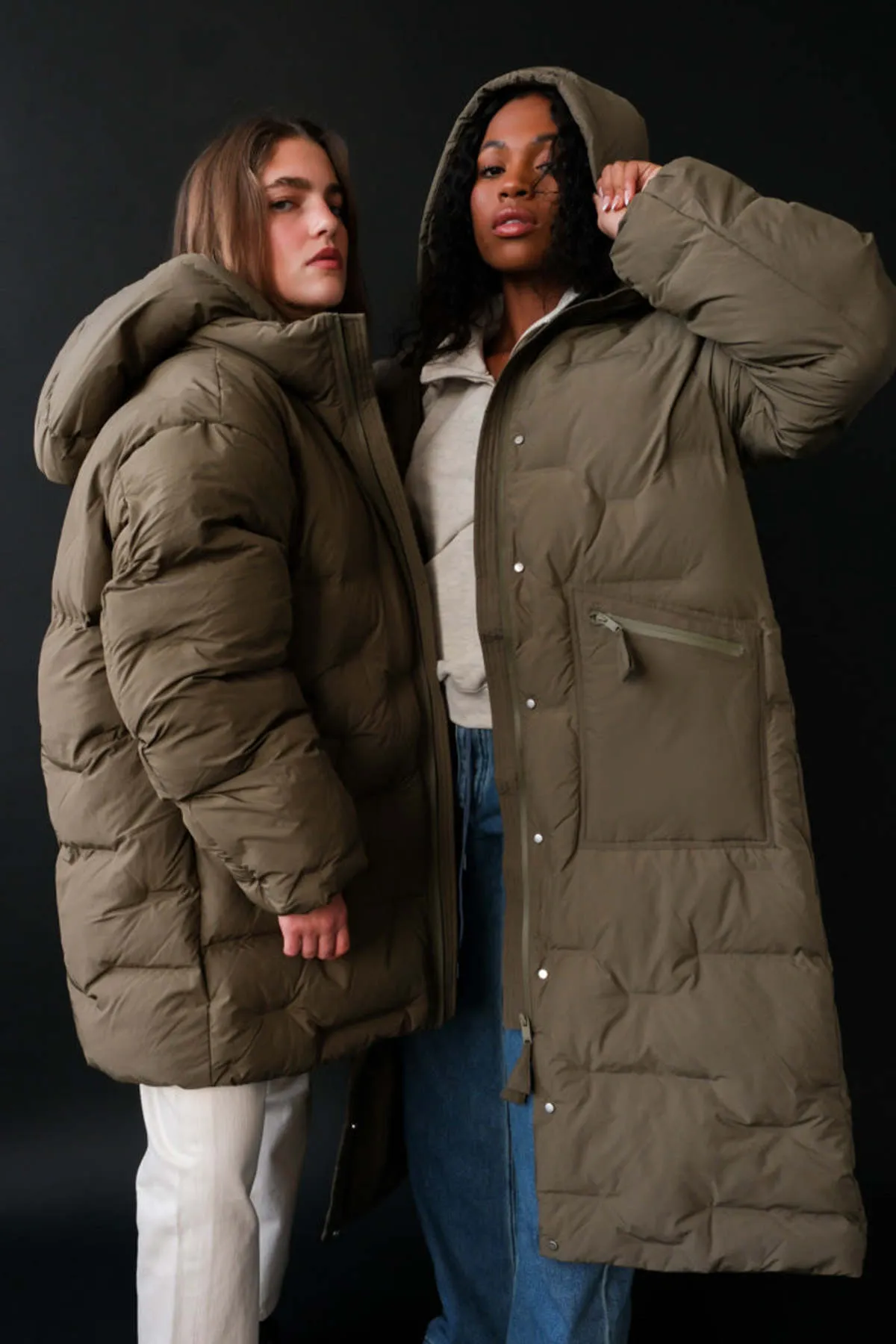 SOFT PUFFER OVERSIZED COAT - KALAMATA