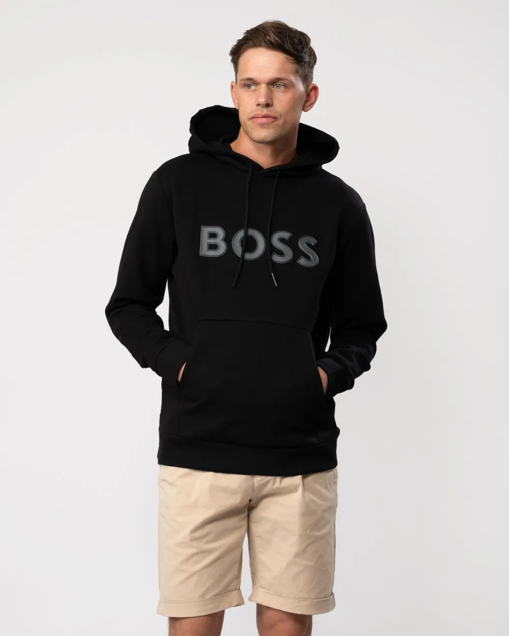 Soody 1 Mens Pullover Hoodie with Logo Print