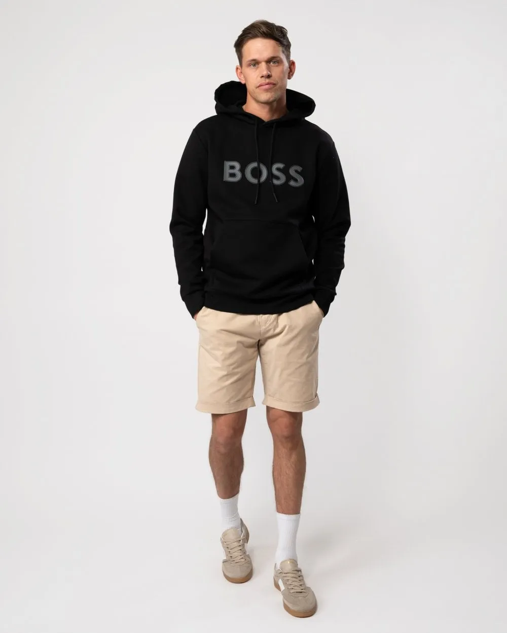 Soody 1 Mens Pullover Hoodie with Logo Print