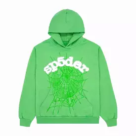 Sp5der 'OG Web' Pullover Hoodie Slime Green SS23