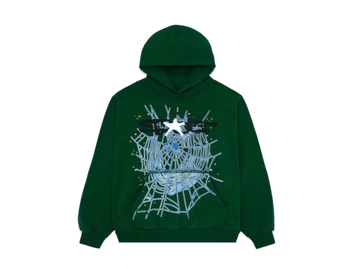 Sp5der Web Hoodie Hunter Green