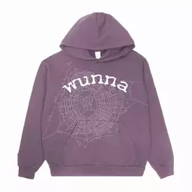 Sp5der 'Wunna' Pullover Hoodie Purple SS20