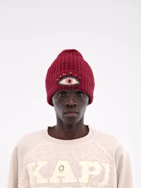 Speakeasy Wool Knit Beanie (K2411XH555-BURGUNDY)