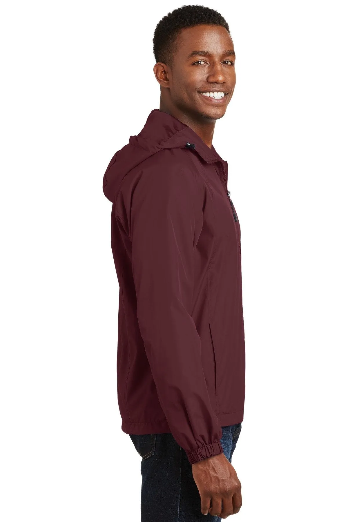 Sport-Tek Hooded Raglan Jacket JST73 Maroon