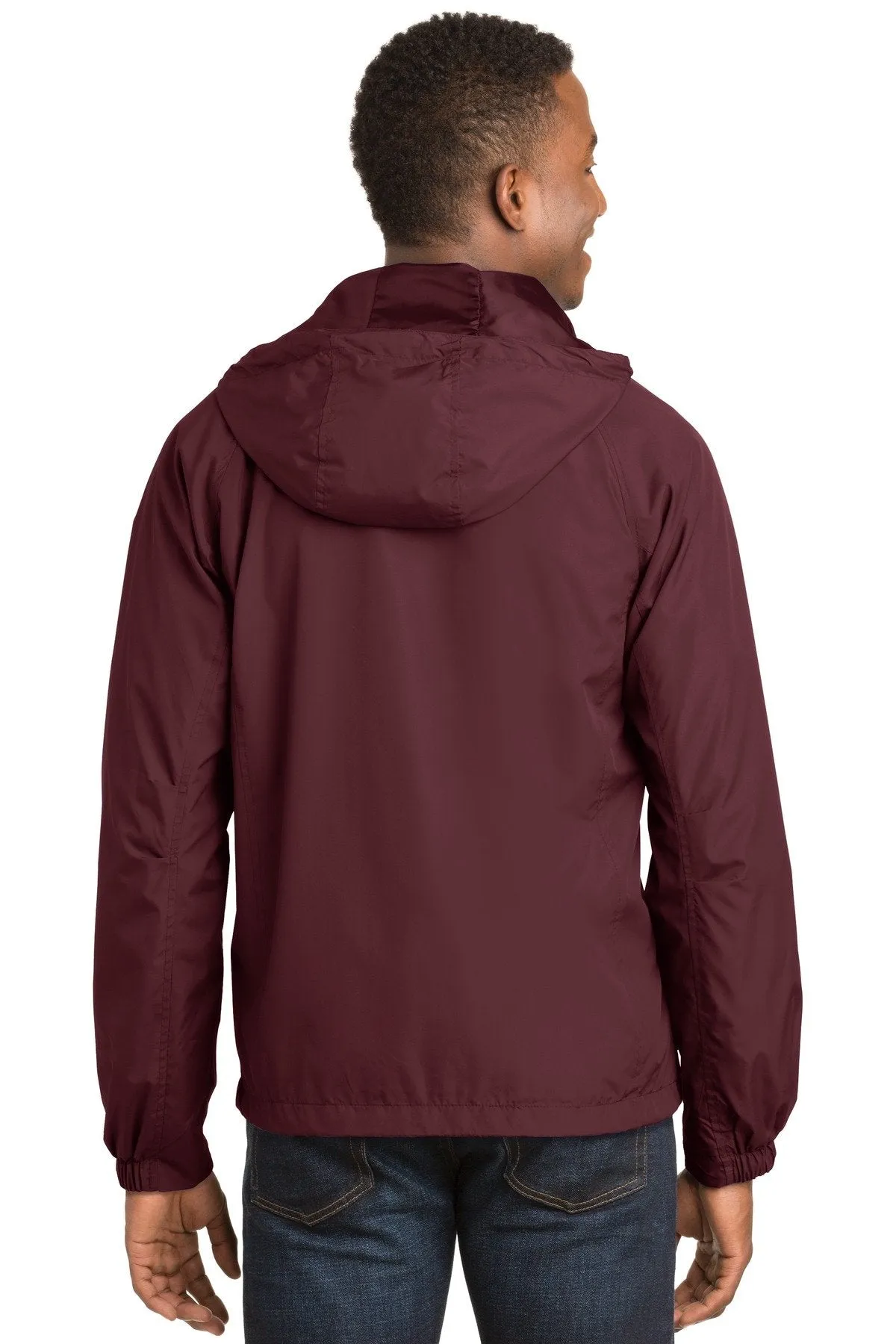 Sport-Tek Hooded Raglan Jacket JST73 Maroon