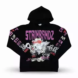 Stainbandz French Terry Pullover Hoodie 'SB Studios Racing / Get Out My Way' Black