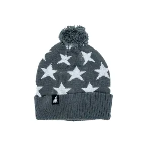 Star Grey Pom Beanie