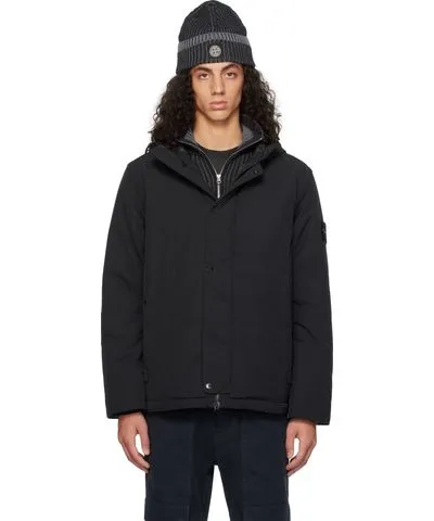 Stone Island Black 43426 Micro Twill Jacket