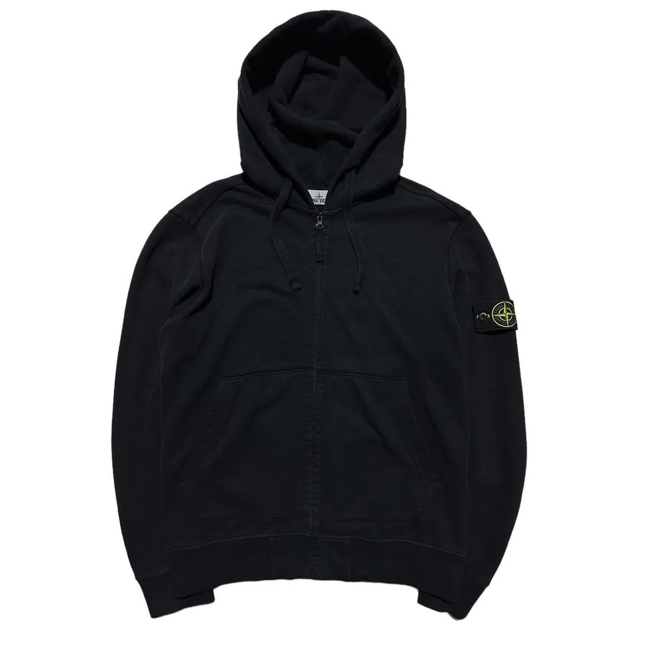 Stone Island Black Full Zip Hoodie