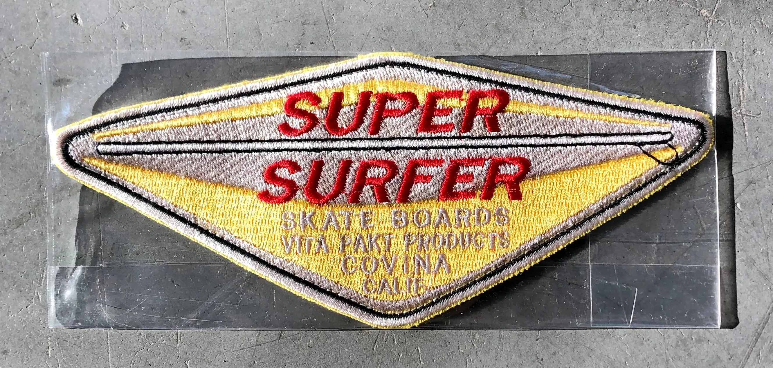 Super Surfer Skate Boards Jacket Patch