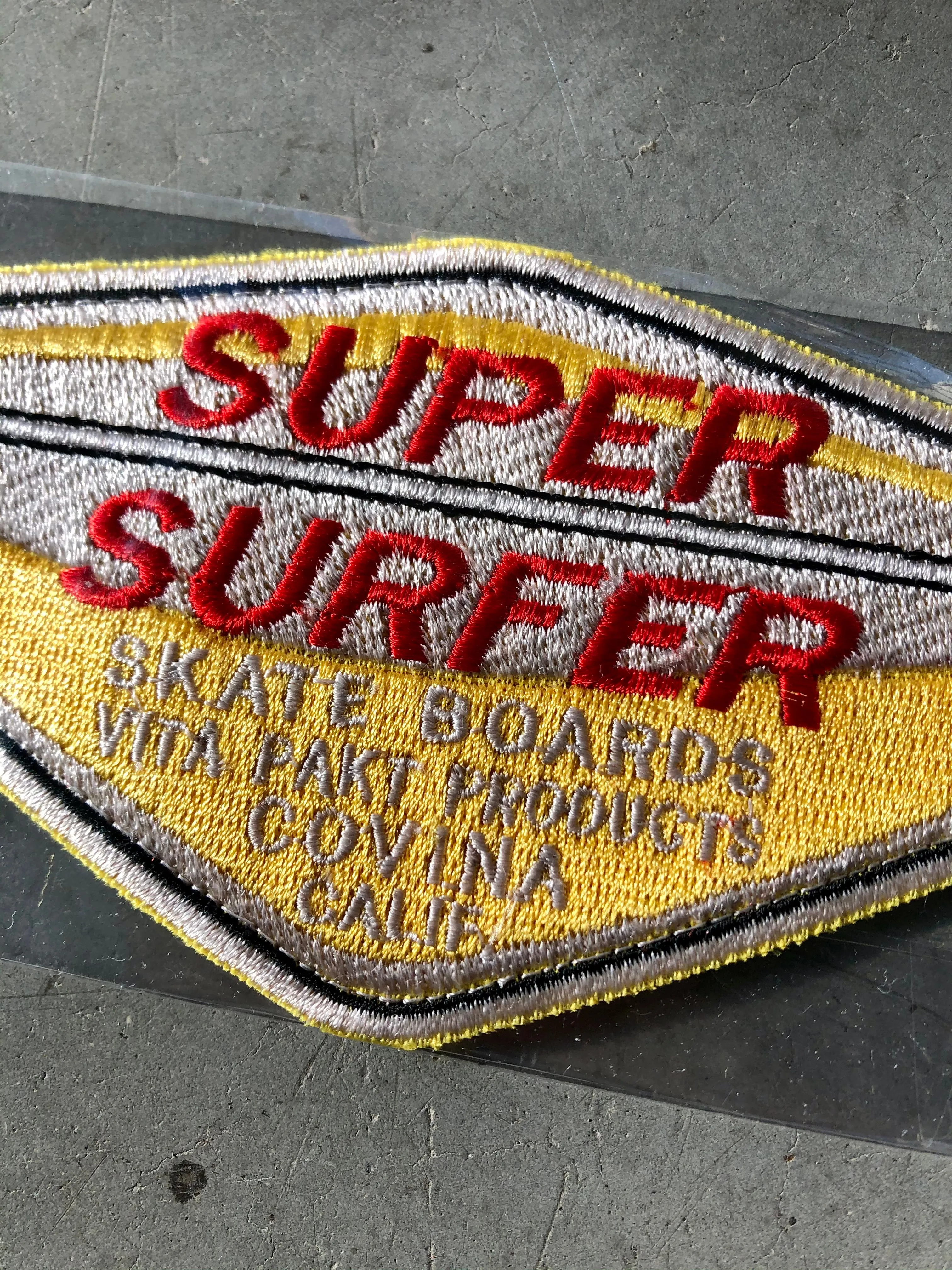 Super Surfer Skate Boards Jacket Patch