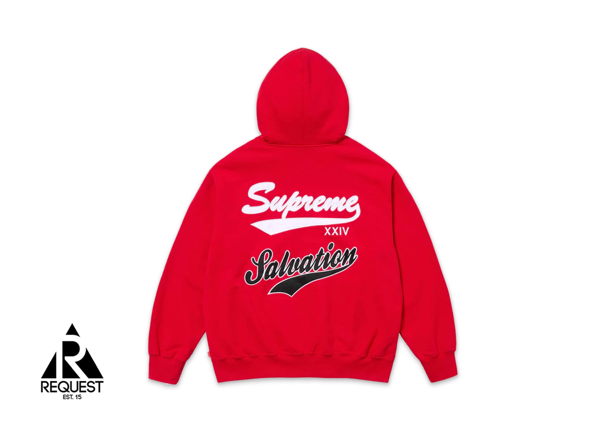 Supreme Salvation Zip Up Hooded Sweatshirt “Red”