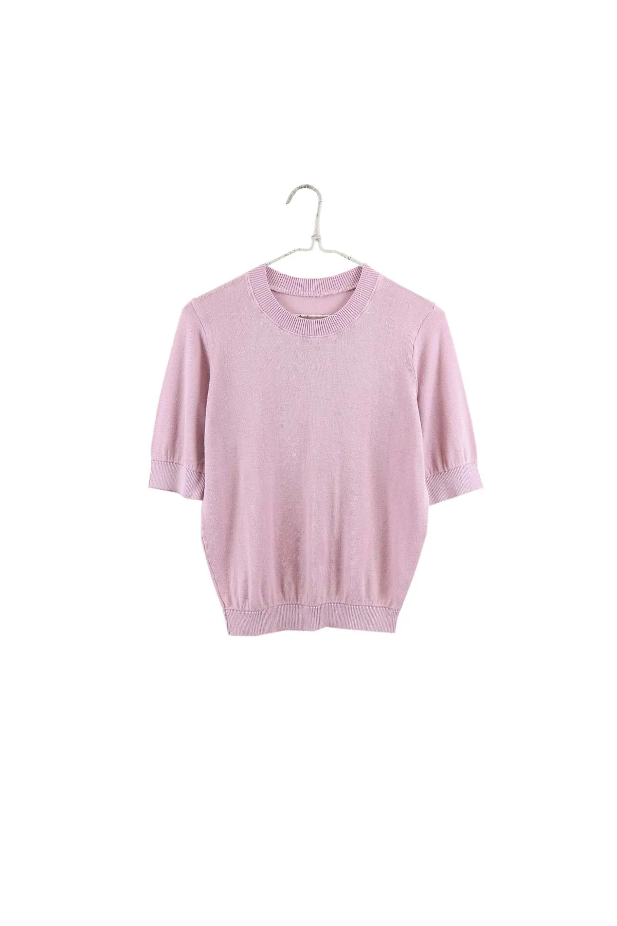 Tencel Short Sleeve Sweater