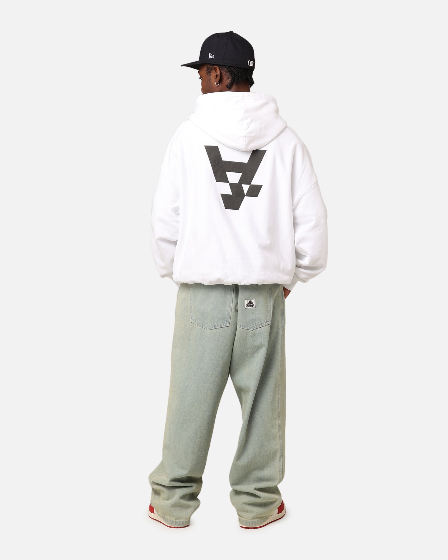 The Anti Order Anti Logo Boxy Hoodie White