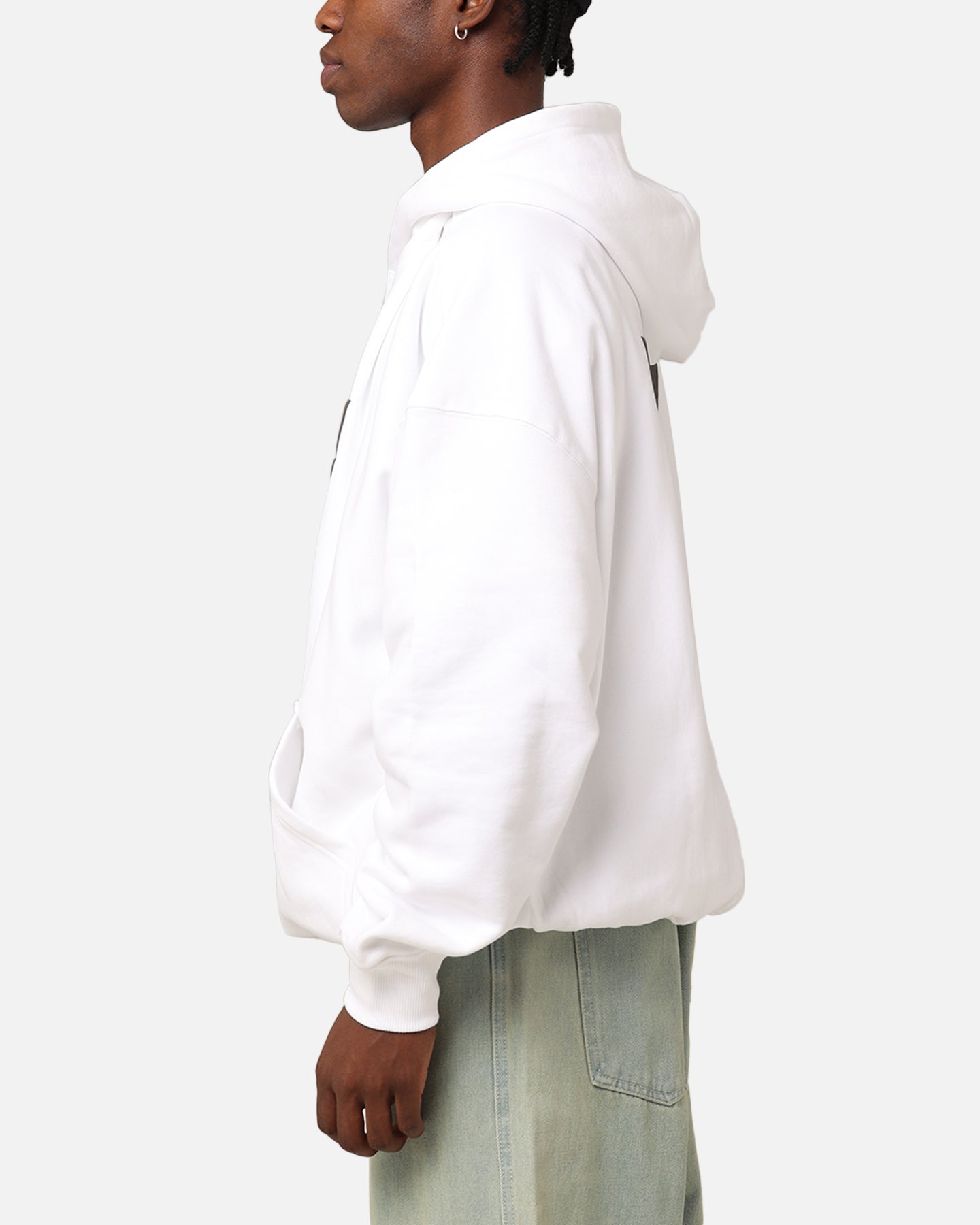 The Anti Order Anti Logo Boxy Hoodie White