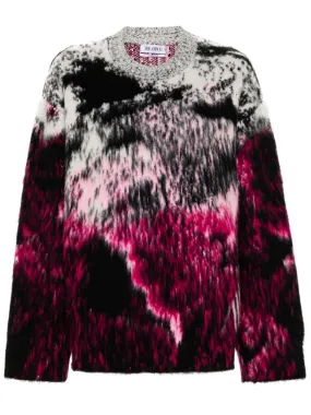 THE ATTICO - Animalier Pattern Sweater