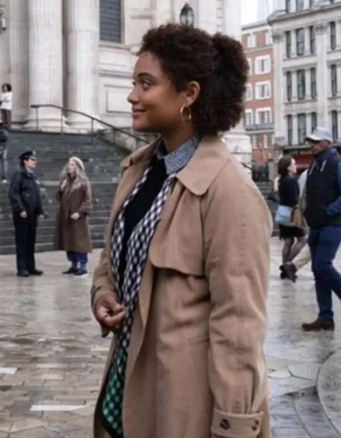 The Flash 2023 Iris West Brown Coat