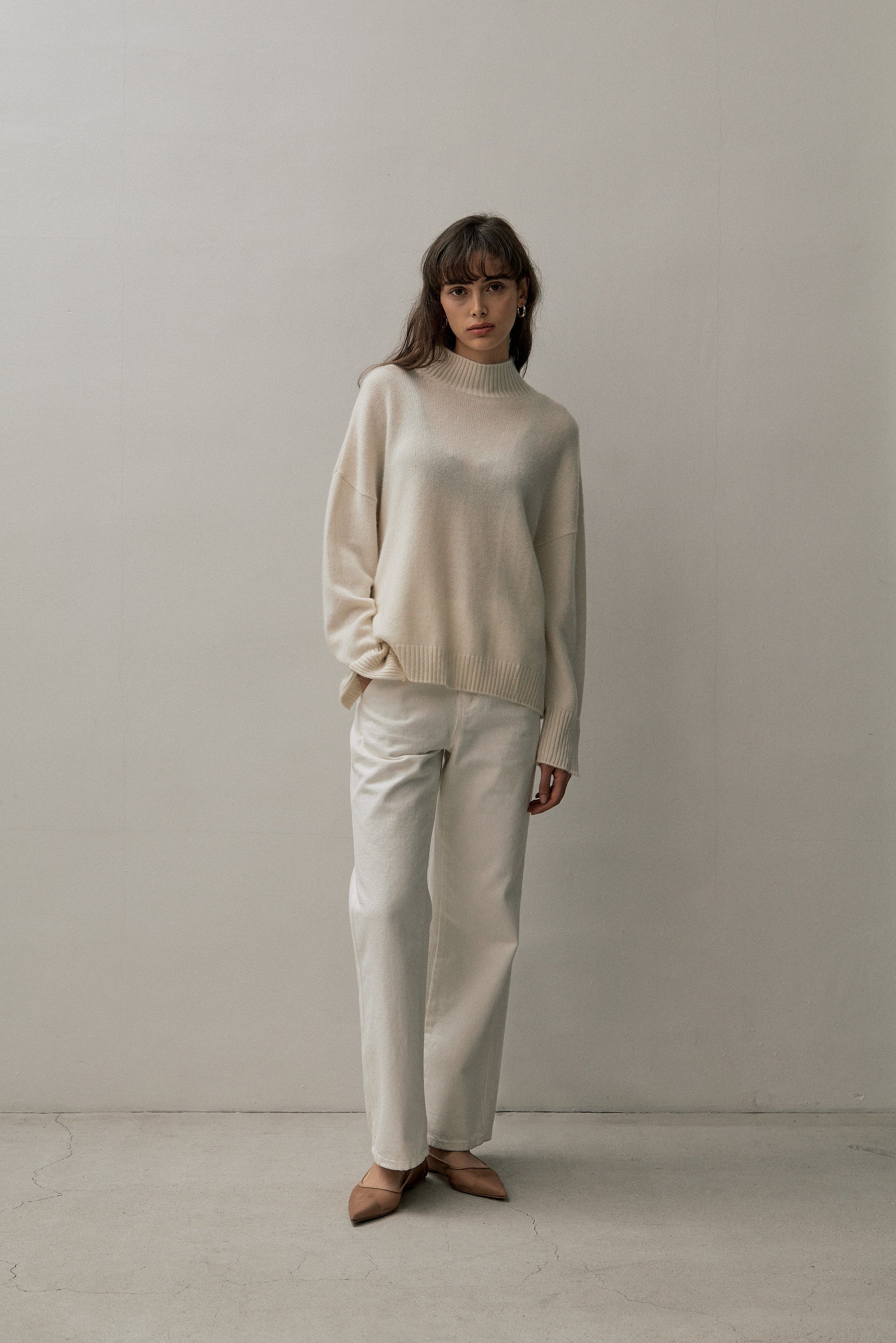 THE MOCK NECK - ECO WHITE