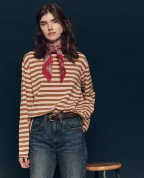 The Sailor Sweater. -- Camel Stripe