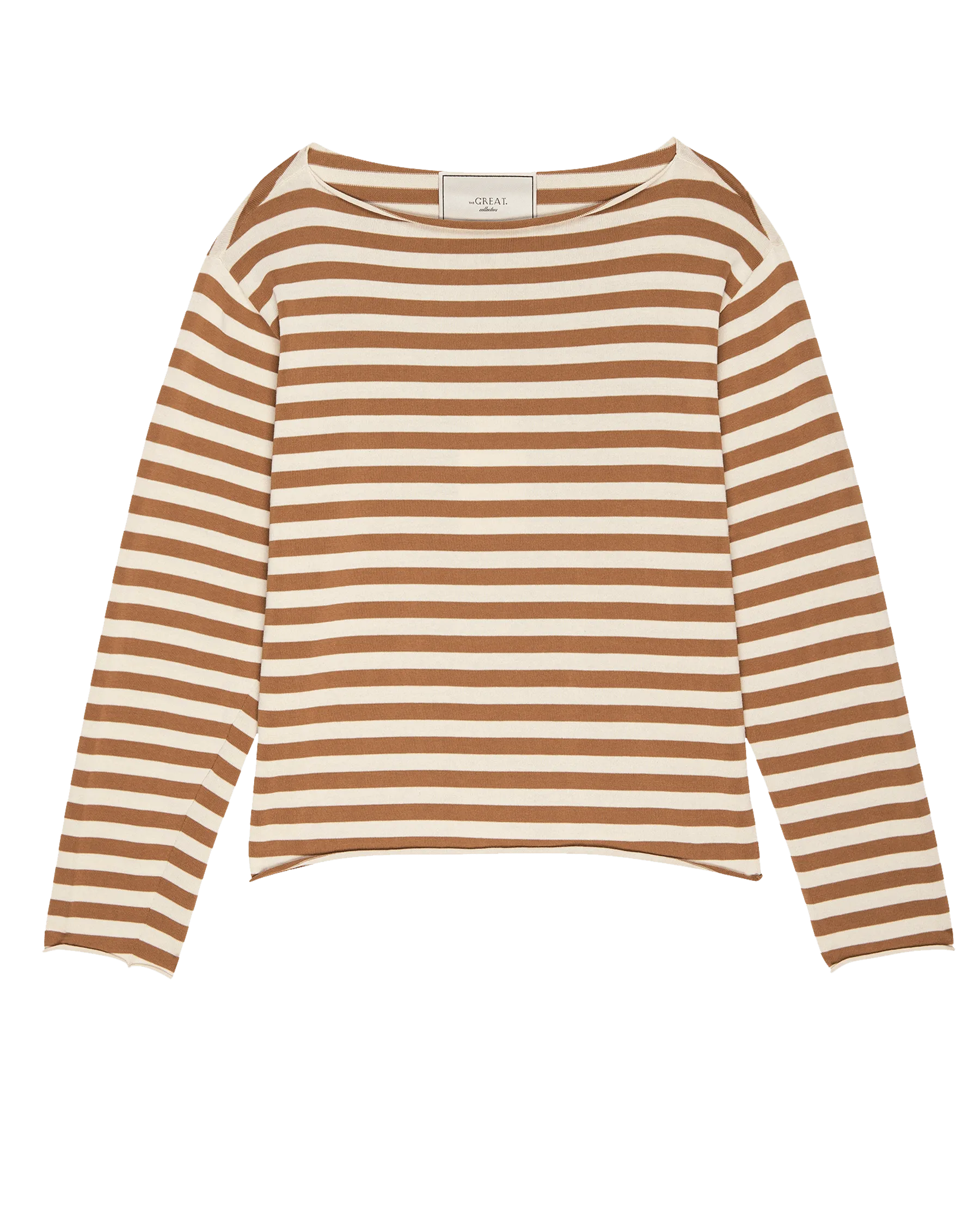 The Sailor Sweater. -- Camel Stripe