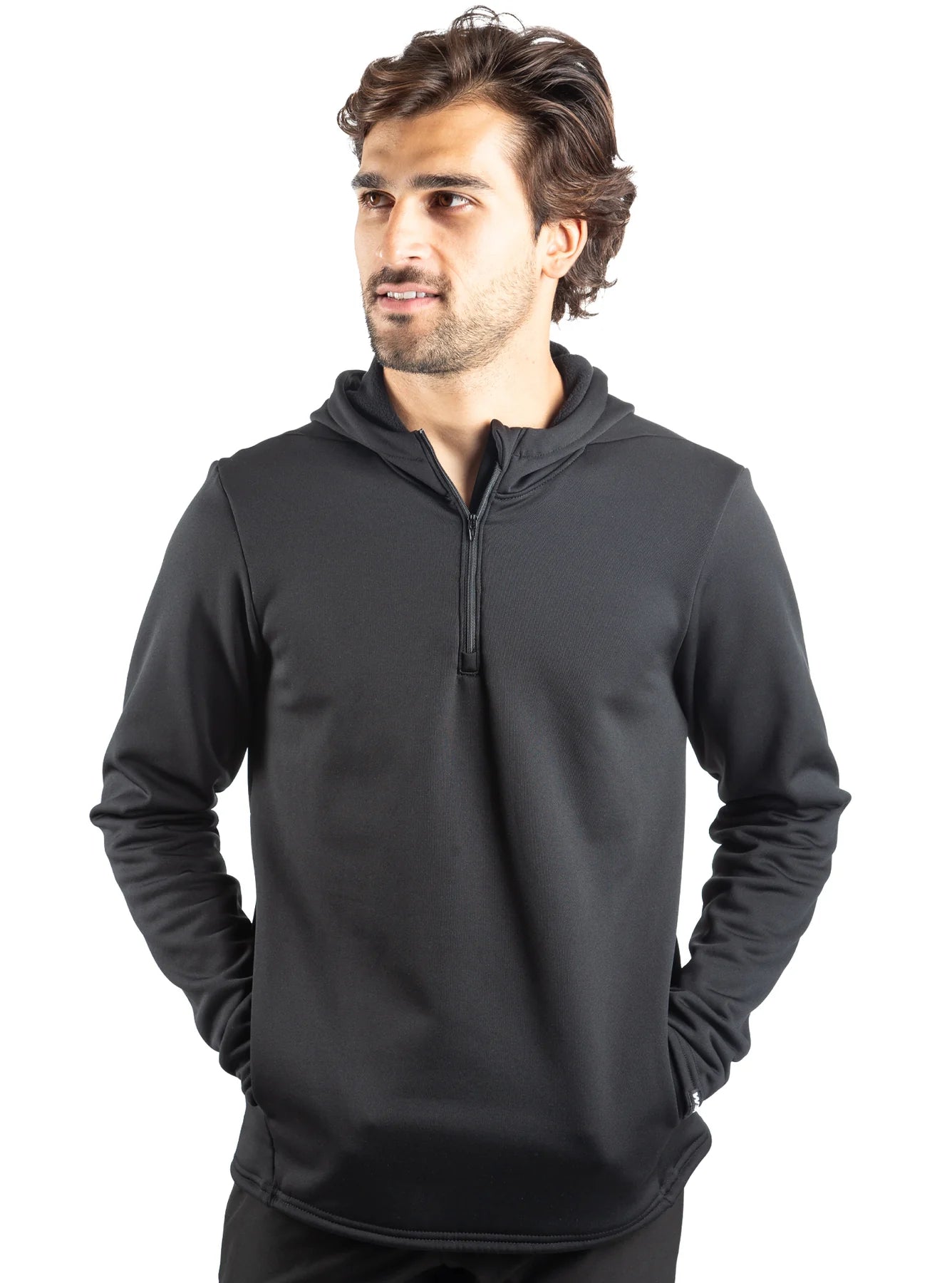 THERMAL POLARWIKMAX RELAXED FIT 1/4 ZIP HOODIE 672TSHB