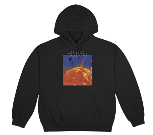 TRAVIS SCOTT Highest In The Room Sun Hoodie Black