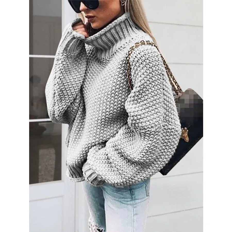 Turtleneck Long Sleeve Sweater