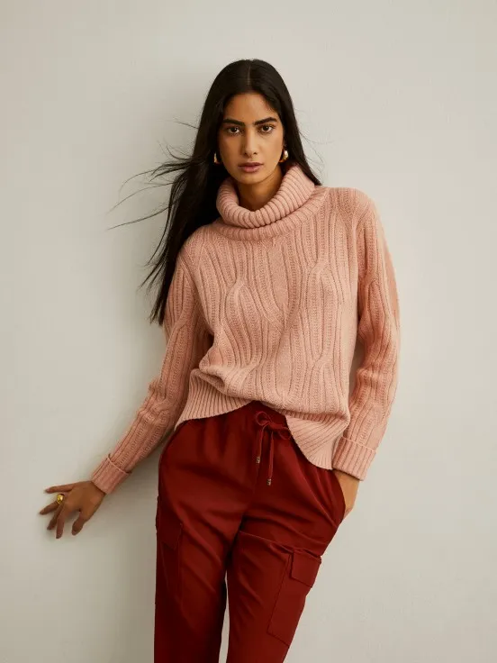 Turtleneck wool sweater