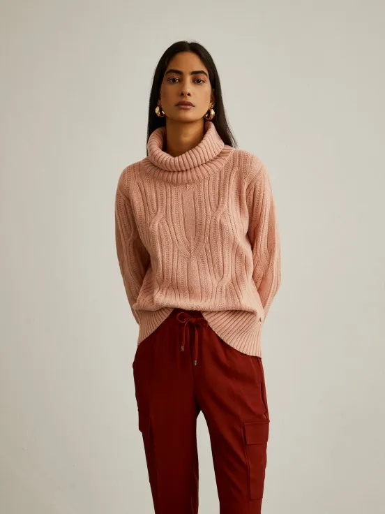 Turtleneck wool sweater