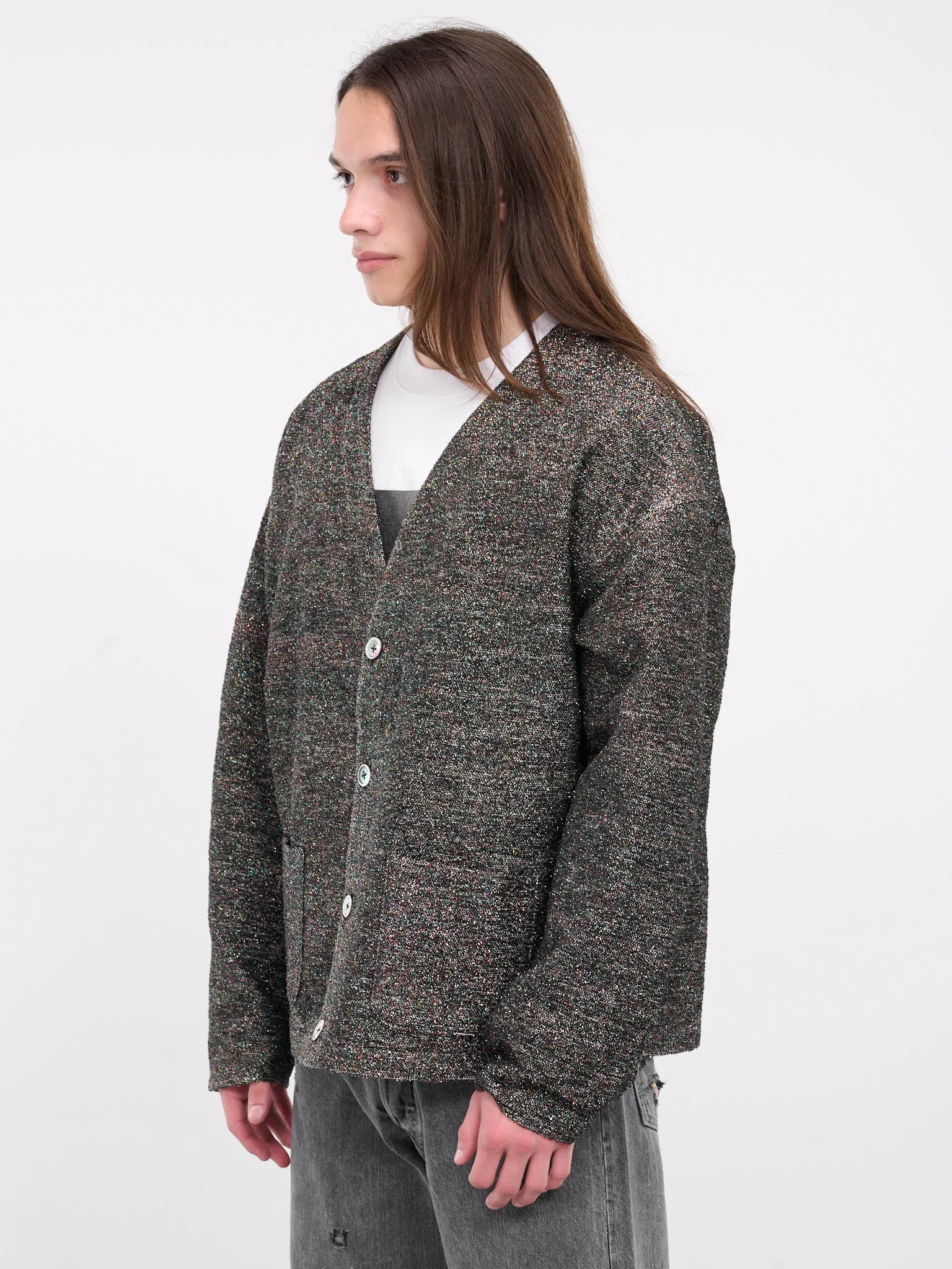 Tweed Knit Cardigan (SH-SV-NYS-1007-BLACK)