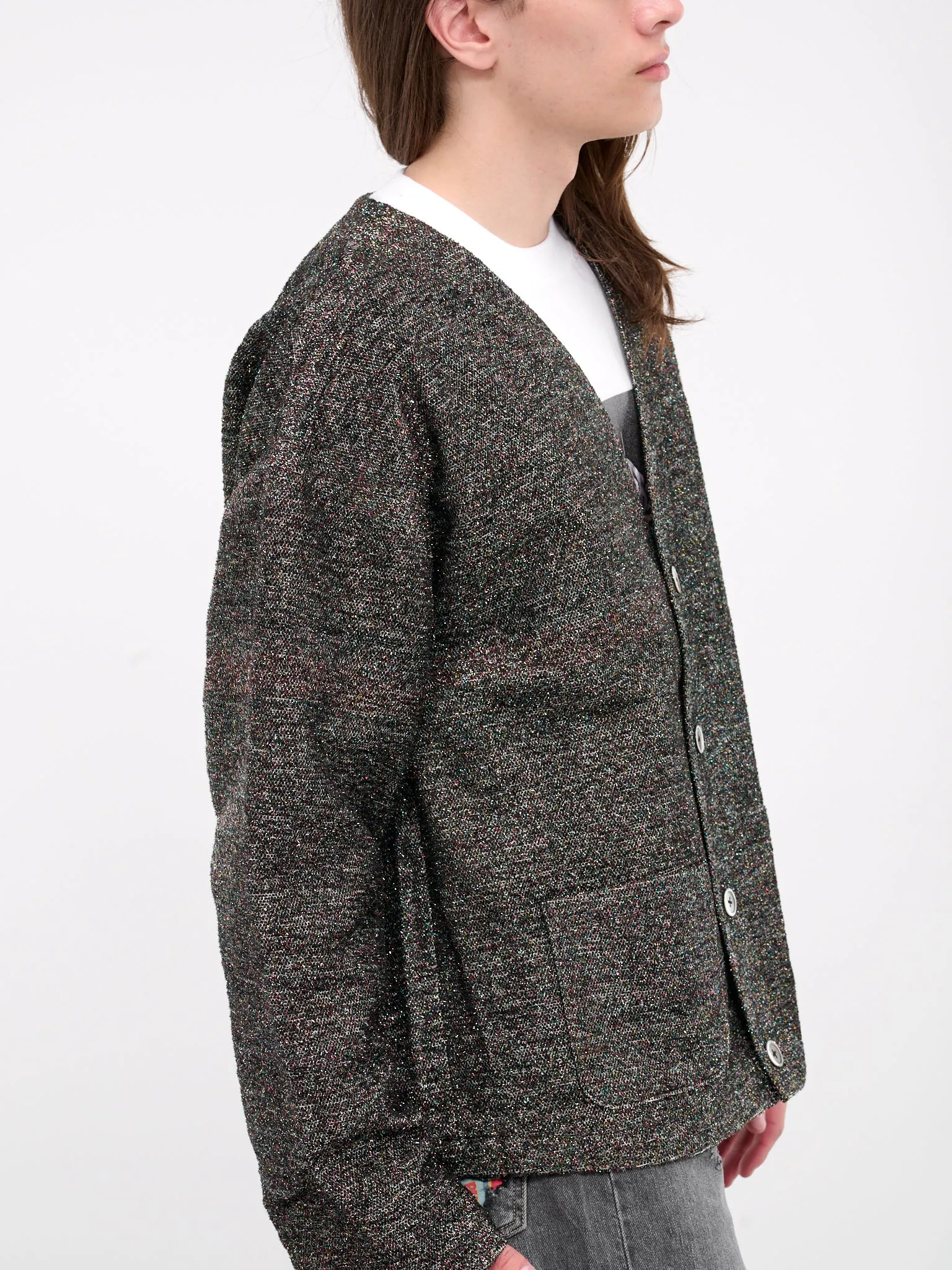 Tweed Knit Cardigan (SH-SV-NYS-1007-BLACK)