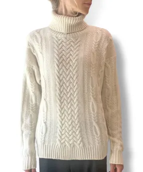 Warm cable knit sweater